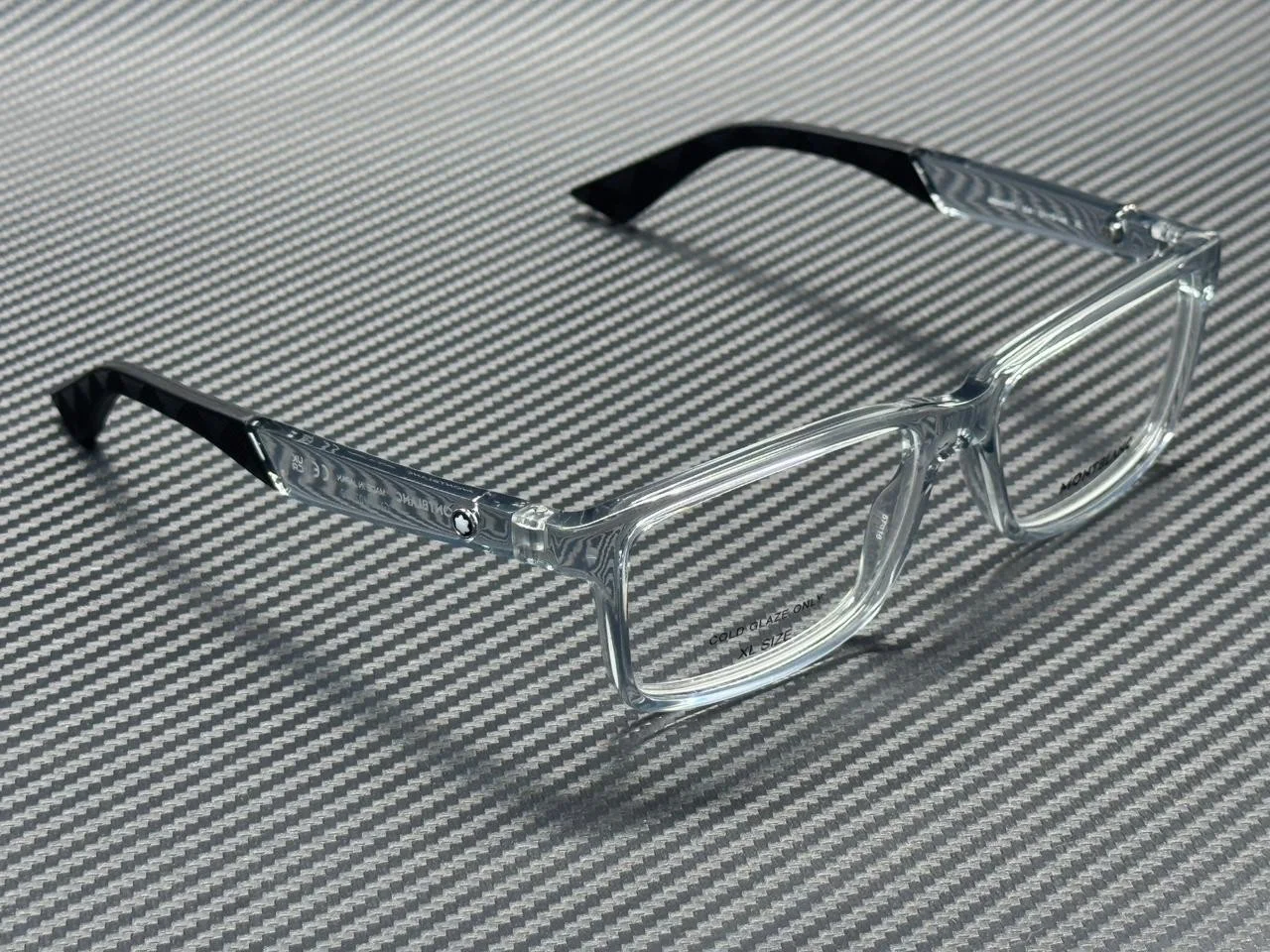 MONT BLANC MB0402O 004 Grey Transparent Men 3